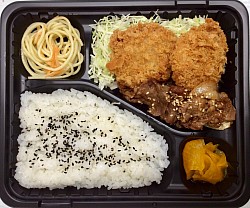 焼肉ヒレカツ弁当 680円  おかずのみ530円