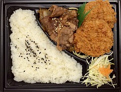 焼肉ヒレカツ弁当 680円  おかずのみ530円