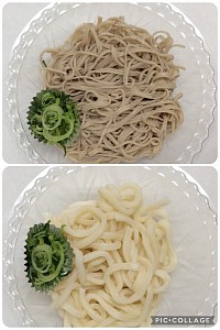 冷やし うどん・そば　各390円